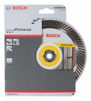 Алмазный отрезной круг Expert for Universal Turbo 150 x 22,23 x 2,2 x 12 mm 2608602576